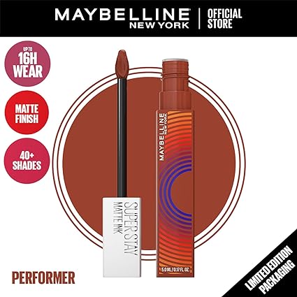 MaybellineNEW YORK – MASCARA LASH SENSATIONAL SKY HIGH +Superstay Matte Ink Lipstick - Music Collection Limited Edition = Trousse OFFERTE
