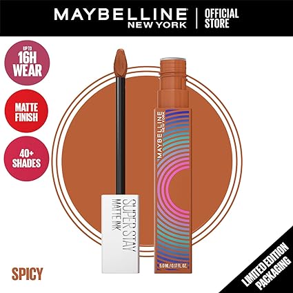 MaybellineNEW YORK – MASCARA LASH SENSATIONAL SKY HIGH +Superstay Matte Ink Lipstick - Music Collection Limited Edition = Courbes Cils+ Trousse OFFERTS