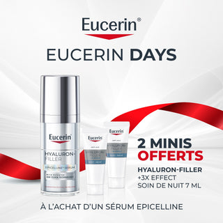 EUCERIN HYALURON FILLER SÉRUM ÉPIGÉNÉTIQUE Epicelline 30 ML = 2 MINIS HYALURON FILLER 3X NUIT 7ML OFFERTS