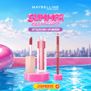 MAYBELLINE PACK LIFTER GLOSS À LÈVRES REPULPANT 005 PETAL + Lifter Lip Liner 009 Peaking