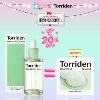 Torriden Balanceful Cica Serum 50ml = Toner Pad 2 sheets Offertes