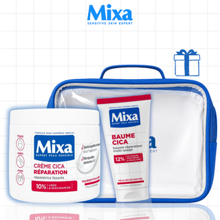 Mixa Crème Cica Réparation Réparatrice 400ml + Baume Cica Réparateur 50ml = Trousse Offerte