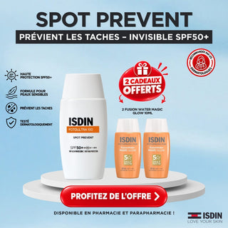 ISDIN FOTO ULTRA 100 SPOT PREVENT FUSION FLUID SPF50 = 2 FUSION WATER MAGIC GLOW 10ML OFFERTS