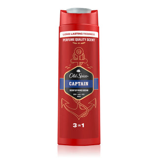 OLD SPICE CAPTAIN GEL DOUCHE HOMME 3-EN-1 FRAÎCHEUR 400 ML