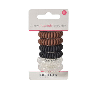 BETER Hairstyle Chouchou élastique avec noud, 6 pièces 19224