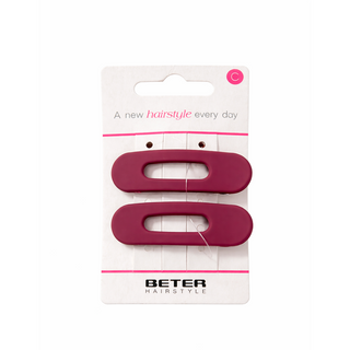 BETER Hairstyle Pince à cheveux rectangulaire 5cm 2 pièces 19241