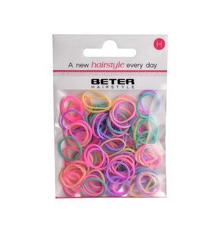 BETER Hairstyle PACK DE MINI ELASTIQUES 100 UNITES Pastel - 19262