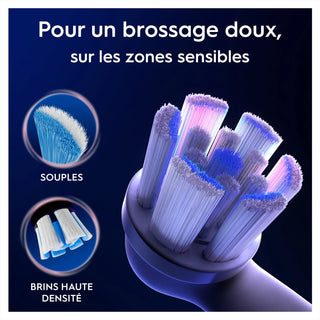 ORAL-B IO 2 BROSSETTES GENTLE CARE BLANC TÊTE DE RECHANGE POUR GENCIVES SENSIBLES