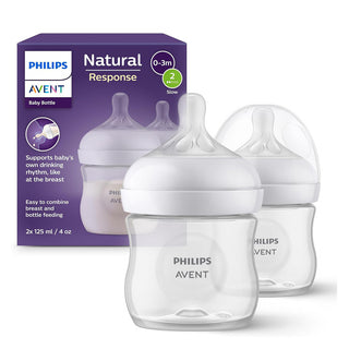 Avent Biberon Natural Response Avec Tetine +0 3m 2x125ml SCY900/02