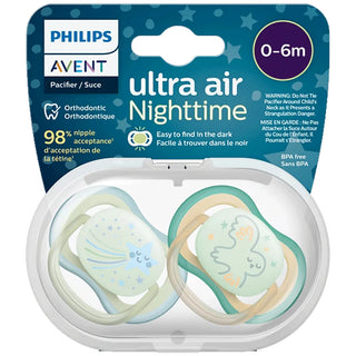 Avent ultra air  Nighttime Sucette boy 6M SCF376/18