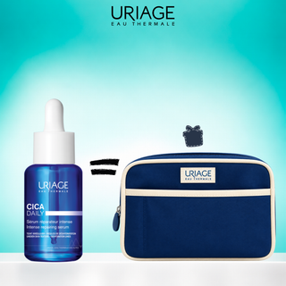 Uriage Bariéderm Cica Daily Sérum 30 ml réparateur et apaisant pour peaux sensibles avec trousse offerte, BeautyMarket parapharmacie Maroc