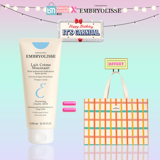 Embryolisse Lait-Crème Moussant 200ml = Tote Bag Offert