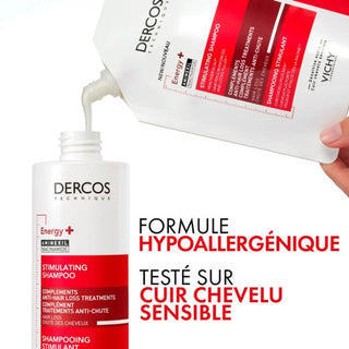 VICHY DERCOS TECHNIQUE ENERGY+ RECHARGE SHAMPOOING ANTI CHUTE 400ML