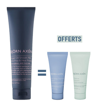 Bjorn Axen Argan Oil Smooth Milk 150ml = Moisture Shampoo 25 ML + Anti Break Treatment 25 ML