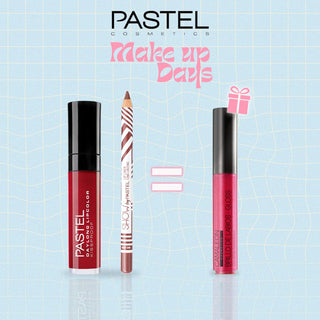 Pastel Pack Daylong Lipcolor Kissproof + Show By Pastel Lip liner = Gloss Cherry