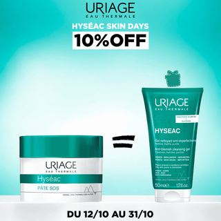 Uriage Hyséac Pâte SOS 15 ml = Hyséac Gel Nettoyant 50 ml Offert