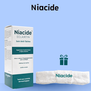 Niacide Éclairtin Soin Anti-Taches 30ml = Headband Niacide Offert