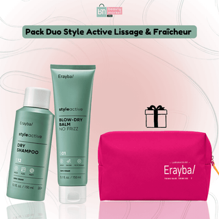 Pack Duo ERAYBA Style Active Lissage & Fraîcheur = Trousse Offerte