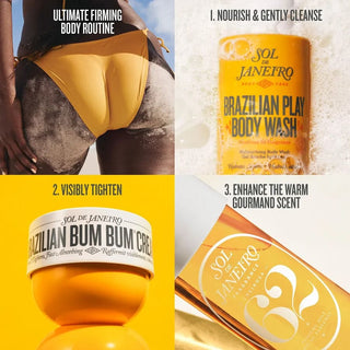 Sol de Janeiro Brazilian Bum Bum Crème Corps 75 ml, présentation de la routine de soins