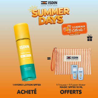 Isdin Fotoprotector Hydro Lotion Spf 50 =trousse +fusion Water Magic Spf50 10ml Offerts