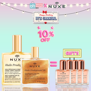 Nuxe Huile Prodigieuse 100ml+Huile Prodigieuse® Or 50ml  = 4 Mini 10ml Offertes