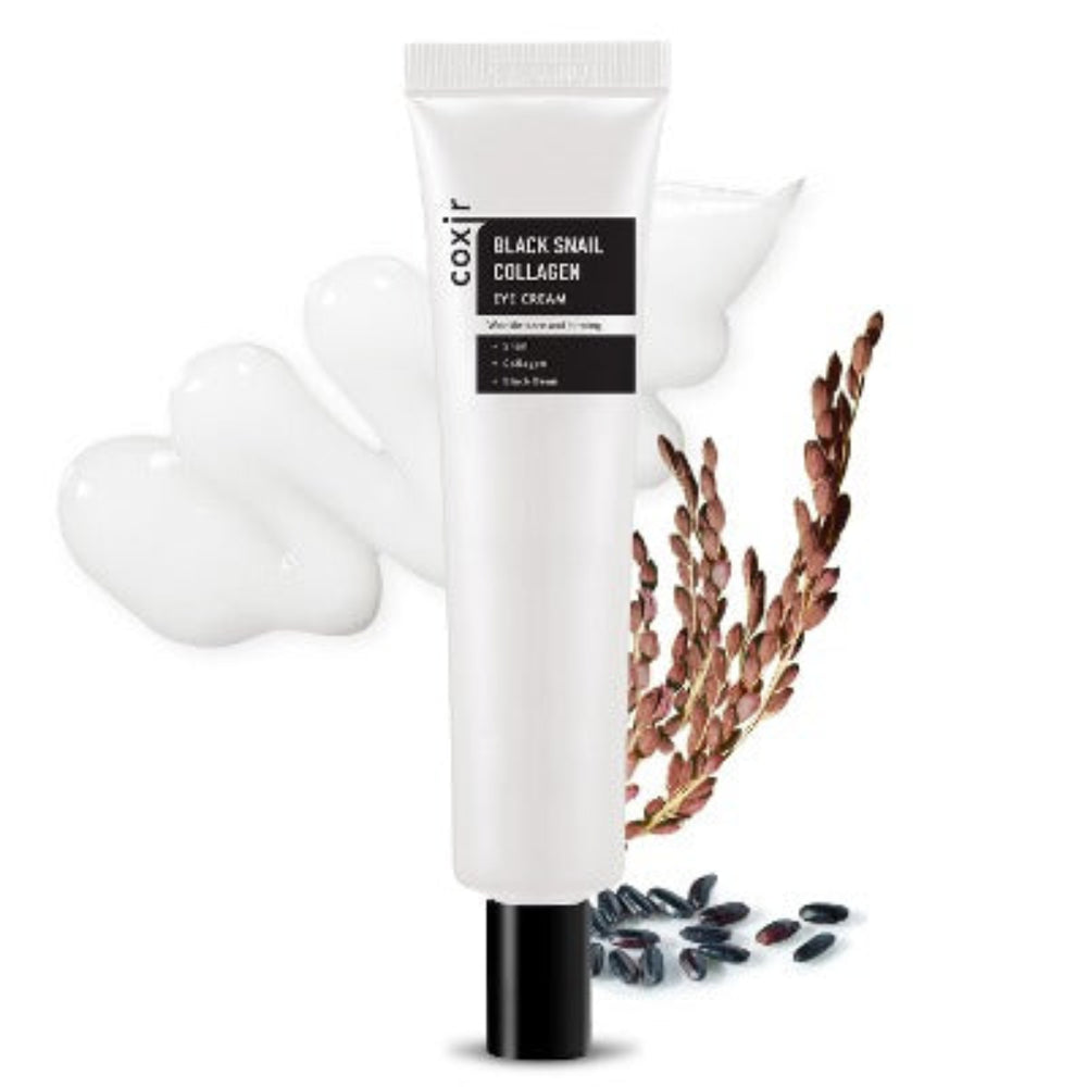 Coxir Black Snail Collagen Eye Cream 30ml – Soin Contour des Yeux Anti-Âge & Réparateur