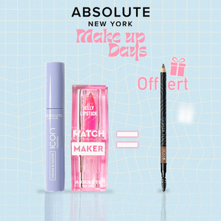 ABSOLUTE NEW YORK PACK MASCARA + LIPSTICK = EYEBROW OFFERT