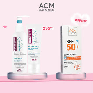 Acm PACK Noviderm Boréade CL Crème lavante 200 ml +BORÉADE M SOIN SÉBORÉGULATEUR MATIFIANT 40ML= ÉCRAN SOLAIRE OFFERT