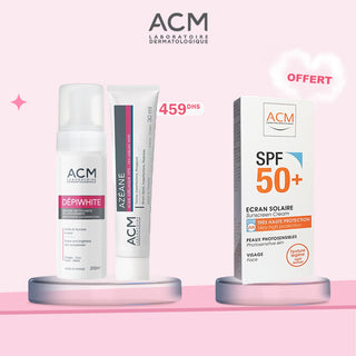 ACM PACK Dépiwhite Mousse Nettoyante + AZÉANE Acide Azélaique 15%= ÉCRAN SOLAIRE OFFERT