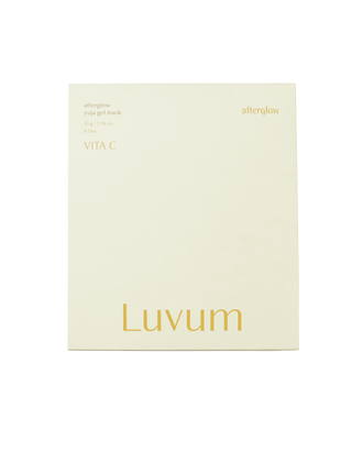 Luvum Afterglow Yuja Gel Mask 33g/5sheets – masque gel hydratant et éclat à la Yuja riche en vitamine C