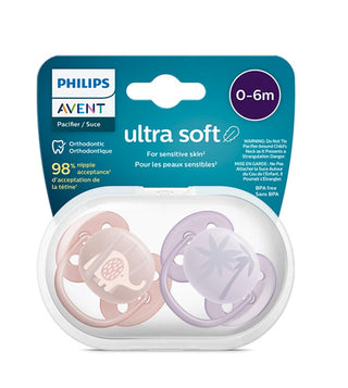 Avent Sucette Ultra Soft 0-6m Girl Scf091/09