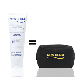 New Derm Gel Nettoyant Eclaircissante 250ml = Trousse OFFERTE