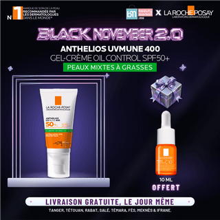 La roche-posay anthelios oil control invisible spf50+ peau m à g 50ml = Mini Vitamin C12 10ml Offerte