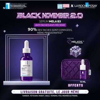 LA ROCHE POSAY MELA B3 SÉRUM 30ML = MELA B3 SÉRUM 10 ML + TROUSSE OFFERTS