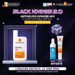 LA ROCHE-POSAY ANTHELIOS SHAKA FLUIDE UVMUNE 400+ SPF50 = HYALU B5 SERUM 10 ML + ANTHELIOS FLUIDE SPF 50 15 ML OFFERTS