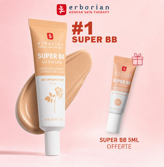 ERBORIAN SUPER BB - BB CRÈME COUVRANTE SPF20 40 ML NUDE  = SUPER BB 5ML OFFERTE