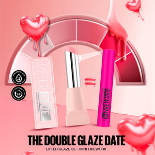Maybelline New York LIFTER GLAZE Baume Huile Hydratant  002 PINK DRIP = Mini Mascara Firework OFFERTE