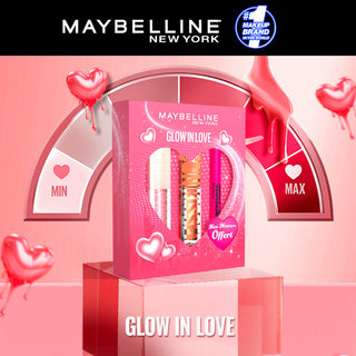 MAYBELLINE COFFRET GLOW IN LOVE LIFTER GLOSS 005 + SUNKISSER 06 + MINI FIREWORK