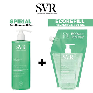 SVR SPIRIAL DEO DOUCHE 400 ML + ÉCO-RECHARGE 400 ML