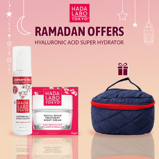 HADA LABO TOKYO PACK REPAIR TREATMENT CRÈMES NUIT + LOTION SUPER HYDRATOR = TROUSSE OFFERTE