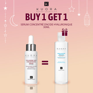 KUORA SERUM CONCENTRÉ D'ACIDE HYALURONIQUE 30ML = EAU MICELLAIRE 60 ML OFFERTE