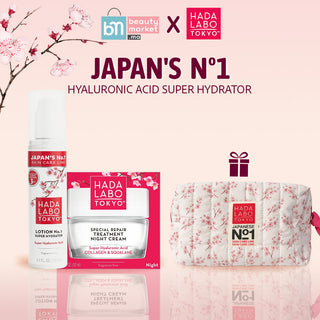 HADA LABO TOKYO PACK REPAIR TREATMENT CRÈMES NUIT + LOTION SUPER HYDRATOR = TROUSSE OFFERTE