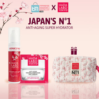 HADA LABO TOKYO PACK CRÈME ANTI-ÂGE JOUR + LOTION ANTI-AGING = TROUSSE OFFERTE