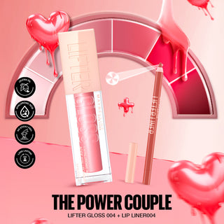 MAYBELLINE LIFTER GLOSS À LÈVRES REPULPANT 004 SILK + LIFTER LINER OUT OF LINE 04