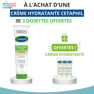 CETAPHIL CRÈME HYDRATANTE HAUTE TOLÉRANCE 100 ML = 3 CREME HYDRATANTE 30 ML OFFERTS