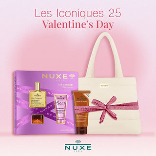 NUXE COFFRET LES ICONIQUES 25 = REVE DE MIEL GEL 100ML + SAC OFFERTS