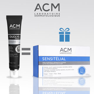 ACM DUOLYS AHA.10 CRÈME PEELING NUIT RÉGÉNÉRANTE 40ML = SENSITELIAL PAIN SURGRAS 100 G OFFERT