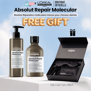 L'Oréal Professionnel absolut repair molecular rinse-off serum 250 ml + shampooing 300 ml = Silk Hair Set offert