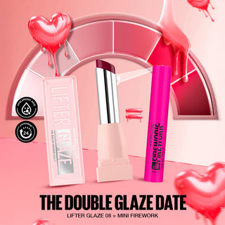 Maybelline New York LIFTER GLAZE Baume Huile Hydratant 008 ACAI GLAZE  = Mini Mascara Firework OFFERTE