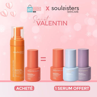 SOULSISTERS PACK MOUSSE NETTOYANTE + SÉRUM VITAMIN C = 1 SERUM OFFERT